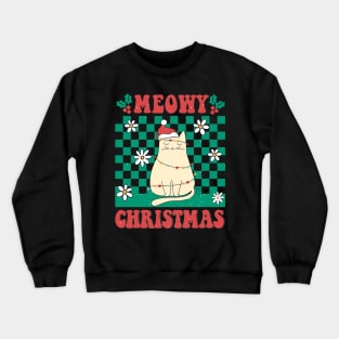 Meowy Christmas Cat Crewneck Sweatshirt